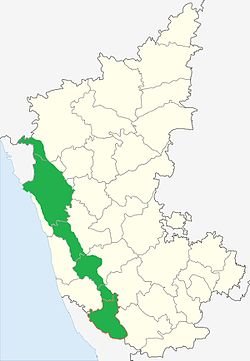 Malenadu in Karnataka Map